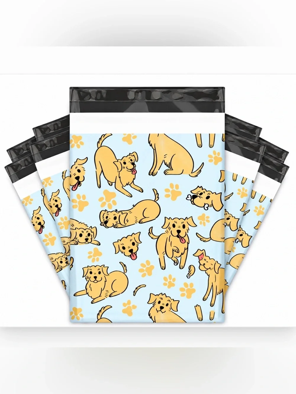 *Buy Now* 50 (10 X 13) Dog Pattern Poly Mailers